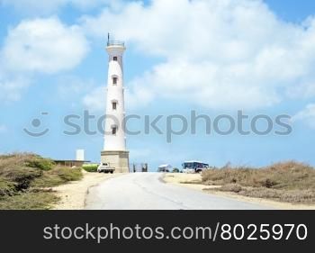 California LIghthouse on Aruba island in the Caribbean