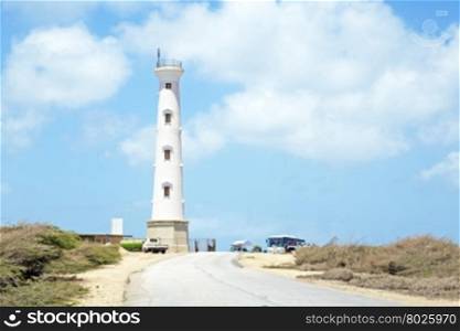 California LIghthouse on Aruba island in the Caribbean