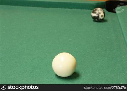 Calling the winning shot of the eight ball in the corner pocket