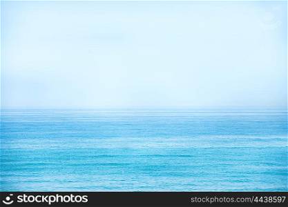 Calm blue sea and clear sky as nature background