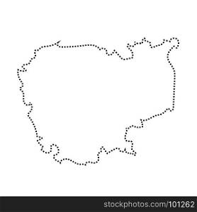 Cambodia outline map