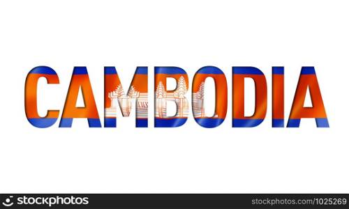 cambodian flag text font. cambodia symbol background. cambodian flag text font