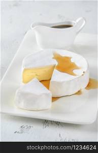 Camembert on the serving plate