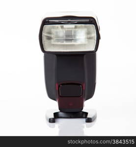 Camera flash light isolate on white background