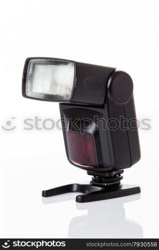 Camera flash light isolate on white background