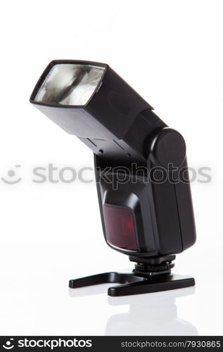 Camera flash light isolate on white background
