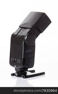 Camera flash light isolate on white background