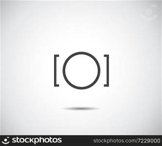 Camera icon symbol, logo Vector illustration
