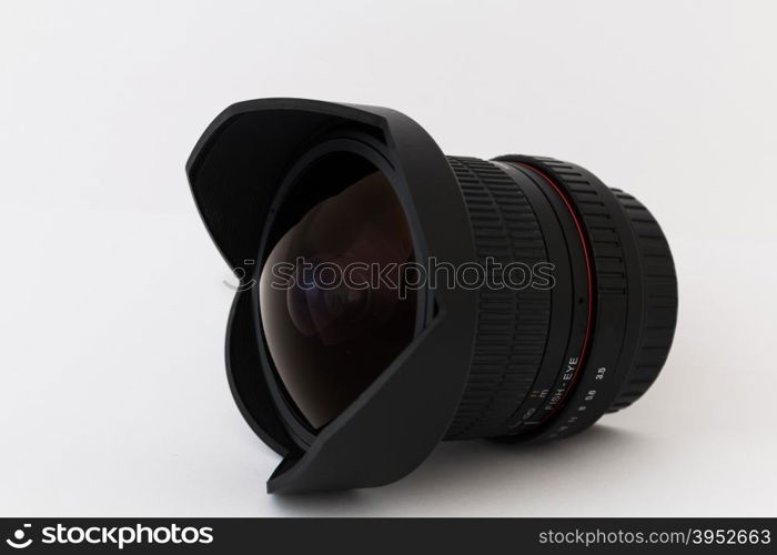 Camera lens details close-up