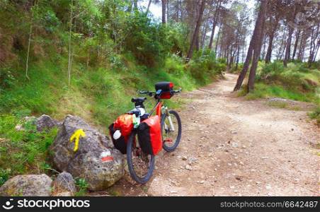 Camino de santiago in bicycle Saint James Way of Levante