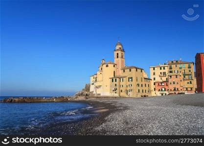 Camogli, famous small town in Mediterranean sea, Italy
