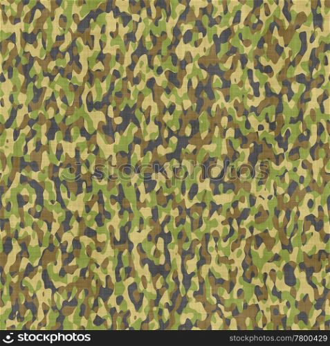 camouflage cloth. large seamless image of cloth printed with military camouflage pattern