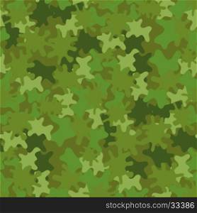Camouflage Seamless Green Background. Military Woodland Style. Camouflage Seamless Background. Woodland Style.