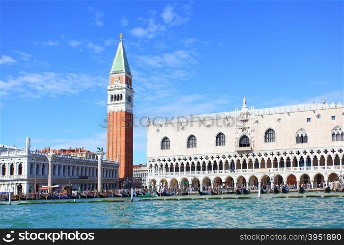 Campanile and Doge&rsquo;s palace in Venice, Italy