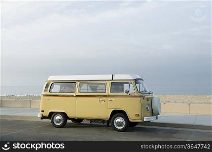 Camper van at the beach