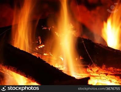 Camping fire