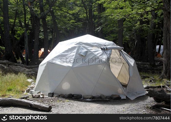 Camping in the nationakl park near El Chalten, Argentina