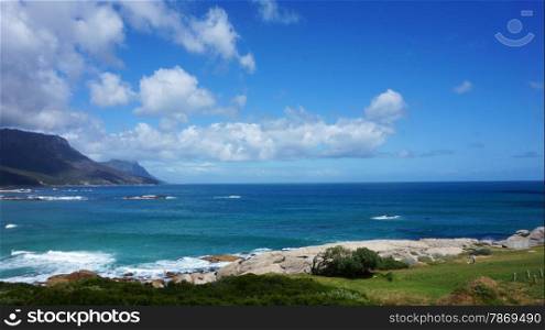 Camps Bay and hillside, Cape Town, South Africa