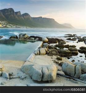 Camps Bay, Cape Town at dusk