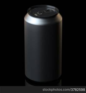 Can on black background (Tin-Plate Material)