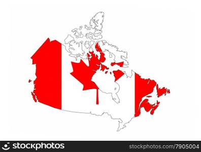 canada country flag map shape national symbol