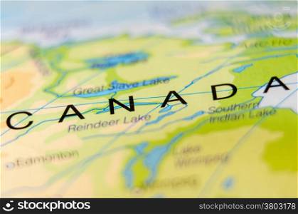 canada country on map
