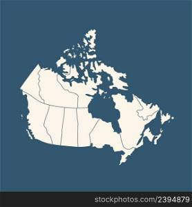 Canada country political map. Detailed vector illustration with isolated states, regions, islands and cities easy to ungroup.. Canada country political map. Detailed vector illustration with isolated states, islands and cities easy to ungroup.