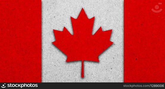 Canada grunge flag on paper background