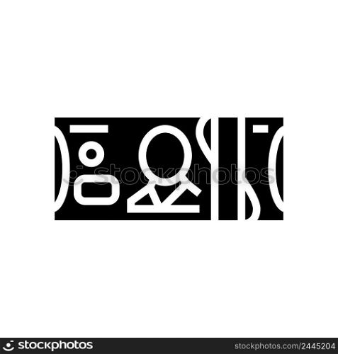 canadian dollar cad glyph icon vector. canadian dollar cad sign. isolated contour symbol black illustration. canadian dollar cad glyph icon vector illustration