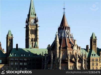 Canadian Landmark, The Library of Parliament and Ottawa&acute;s Peace Tower.