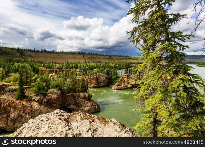 Canadian landscapes of the Klondike