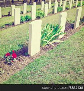Canadian Military Cemetery in Sicily, Italy, Instagram Effect