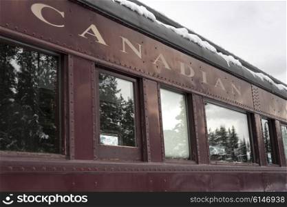 Canadian Pacific train, Banff National Park, Alberta, Canada