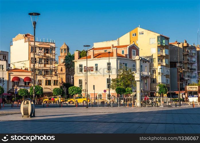Canakkale, Turkey ? 07.23.2019. Embankment of the Canakkale city in Turkey on a sunny summer morning. Embankment of the Canakkale in Turkey