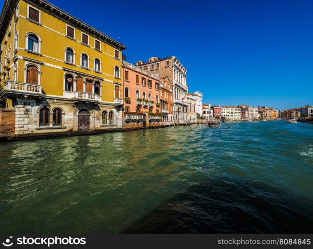 Canal Grande in Venice HDR. HDR The Canal Grande (meaning Grand Canal) in Venice, Italy