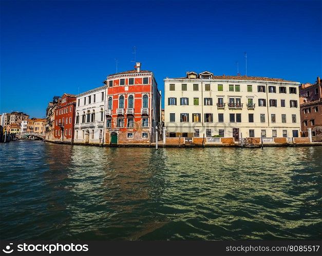 Canal Grande in Venice HDR. HDR The Canal Grande (meaning Grand Canal) in Venice, Italy