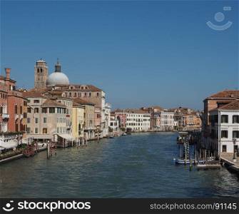 Canal Grande in Venice. The Canal Grande (meaning Grand Canal) in Venice, Italy
