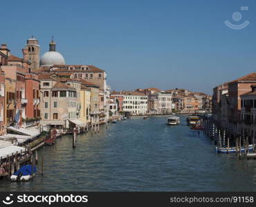 Canal Grande in Venice. The Canal Grande (meaning Grand Canal) in Venice, Italy