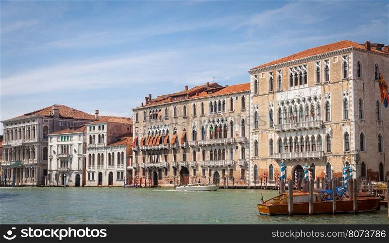 Canal Grande is the most important canal of Venice with wonderful viewpoint