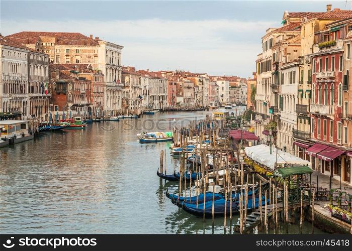 Canal Grande is the most important canal of Venice with wonderful viewpoints
