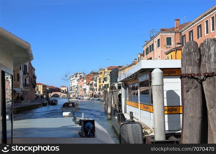 canal in Venice The Bridge of the Three Arches
