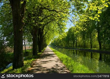 Canal Rhone au Rhin in Alsace in France