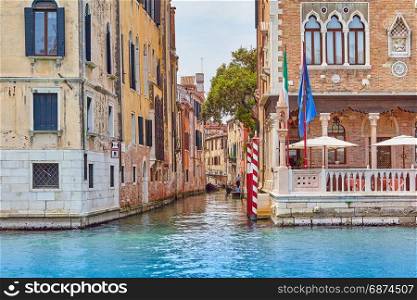canal with buildings in Venice, Italy
