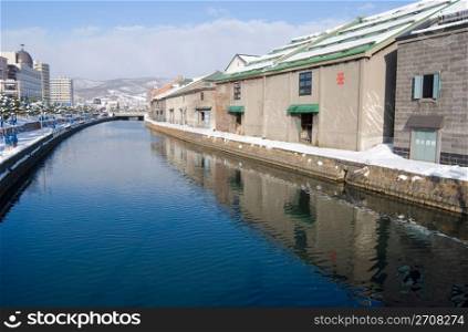 Canals in Otaru, Hokkaido, north of Honshu, Japan, northeast Asia