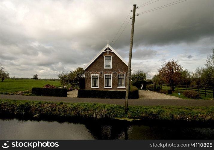 Canalside building, Holland