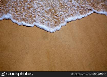 Canary Islands beach sand and wave water texture in Spain