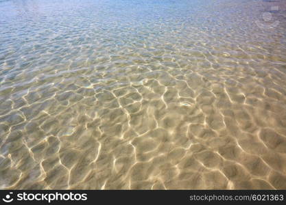 Canary Islands water texture transparent beach in Spain