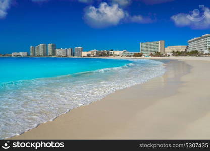 Cancun Forum beach Playa Gaviota Azul in Mexico at Hotel Zone