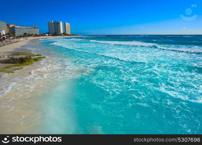 Cancun Forum beach Playa Gaviota Azul in Mexico at Hotel Zone