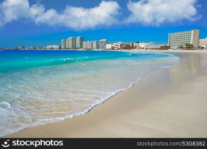 Cancun Forum beach Playa Gaviota Azul in Mexico at Hotel Zone